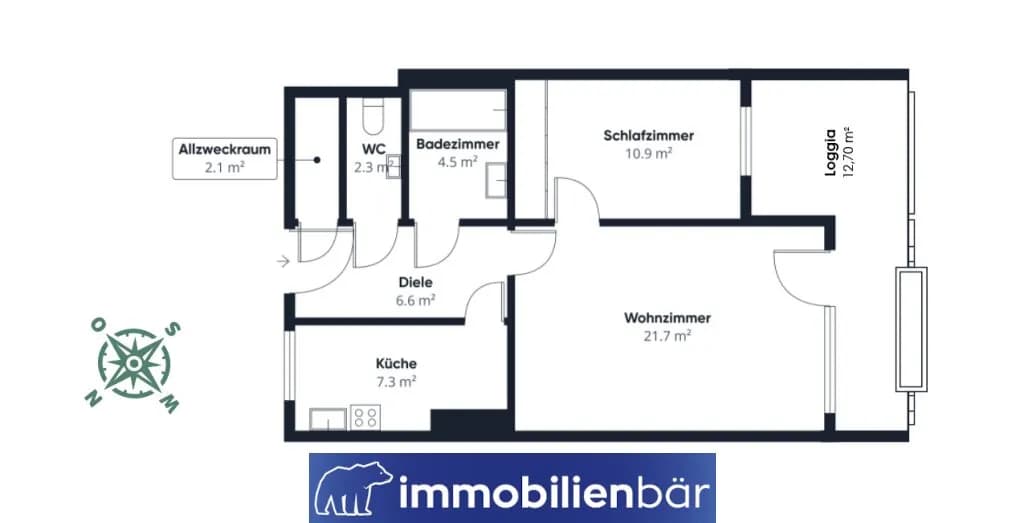 2-Zimmer-Wohnung kaufen in Grieskirchen – 55,35 m², € 159.000 – Bild 25 von 25