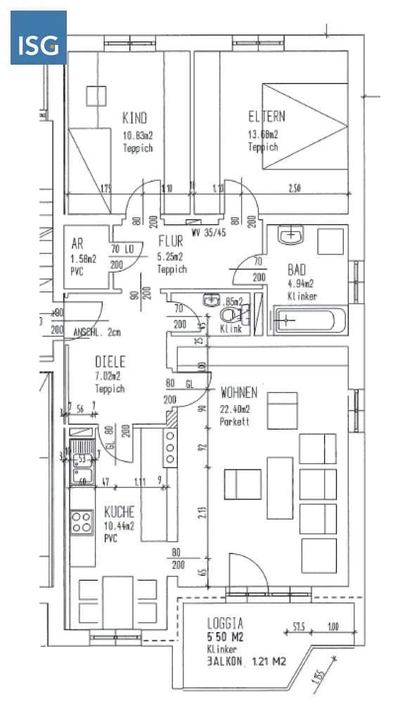 3-Zimmer-Wohnung mieten in Schärding – 84,7 m², € 768 – Bild 3 von 3