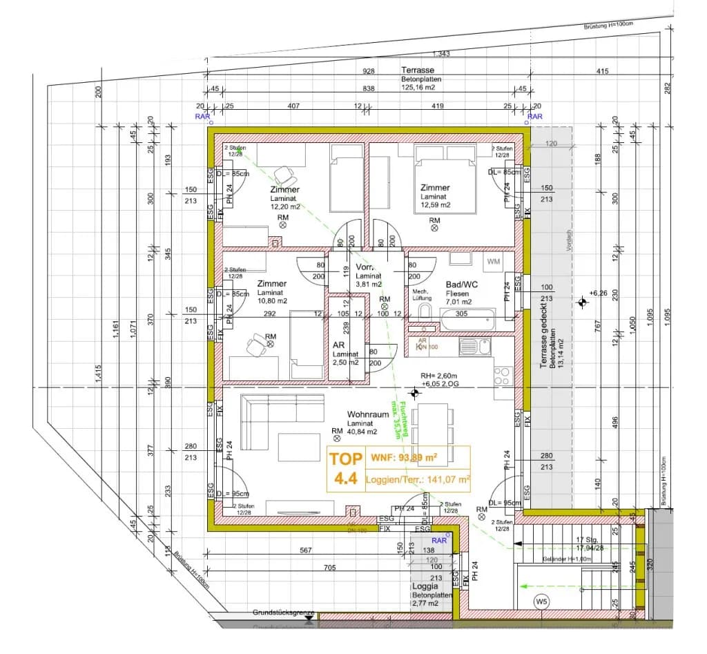 4-Zimmer-Wohnung kaufen in Mistelbach – 93,89 m², € 479.000 – Bild 16 von 16