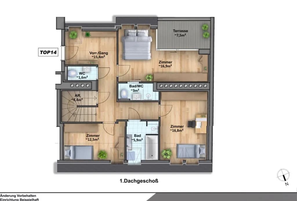 4-Zimmer-Wohnung kaufen in Wien – 114,3 m², € 1.049.000 – Bild 6 von 9