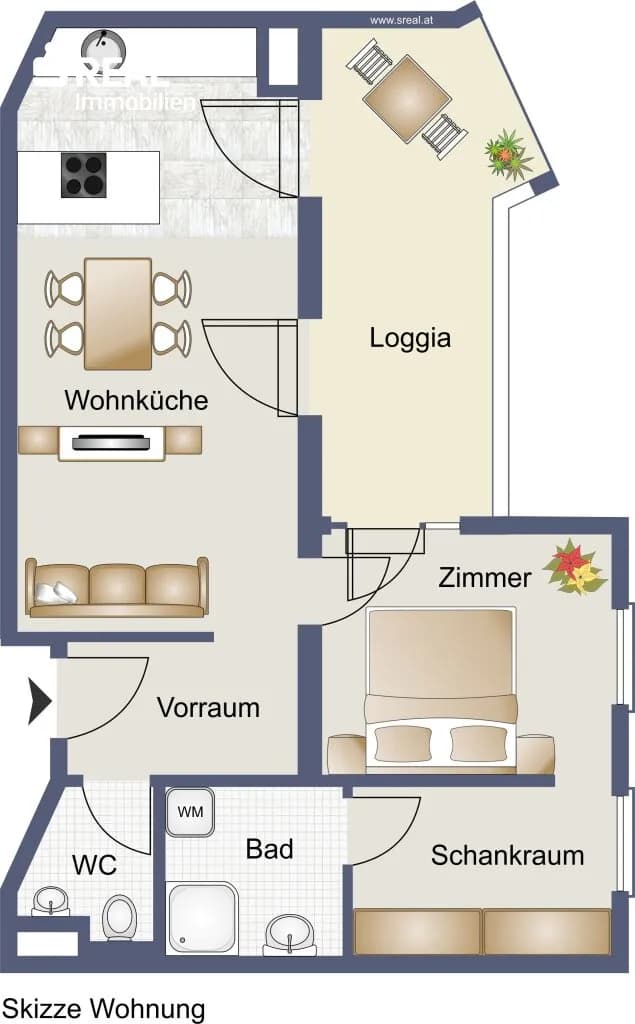 2-Zimmer-Wohnung kaufen in Wien – 52,8 m², € 329.000 – Bild 10 von 11