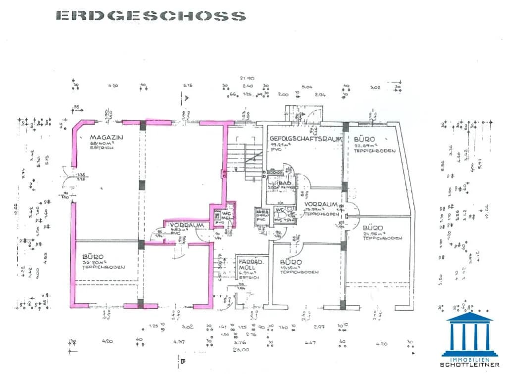 4-Zimmer-Gewerbeimmobilie mieten in Wiener Neustadt – 111 m², € 880 – Bild 21 von 22