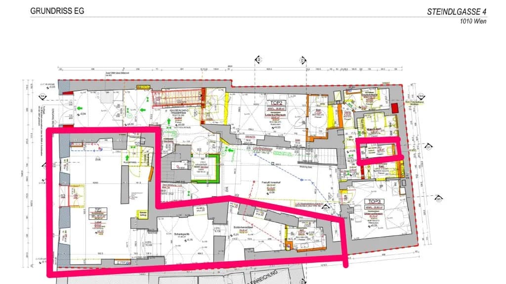 3-Zimmer-Gewerbeimmobilie mieten in Wien – 98 m², € 6.193 – Bild 3 von 4