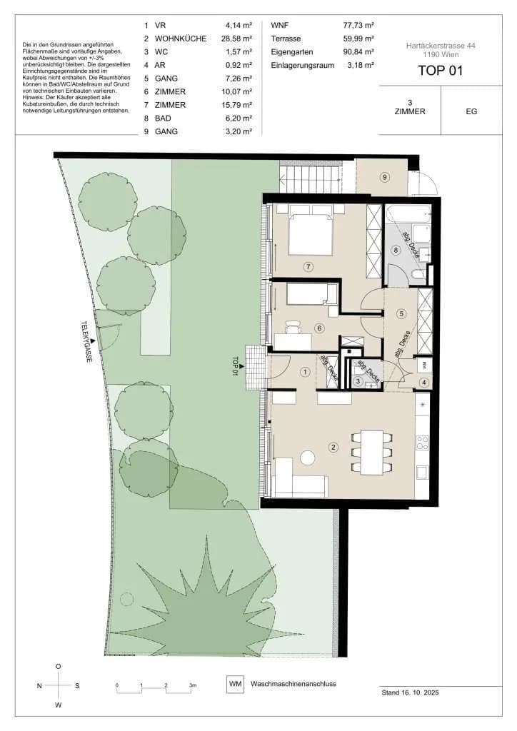 3-Zimmer-Wohnung kaufen in Wien – 77,73 m², € 1.030.000 – Bild 7 von 8