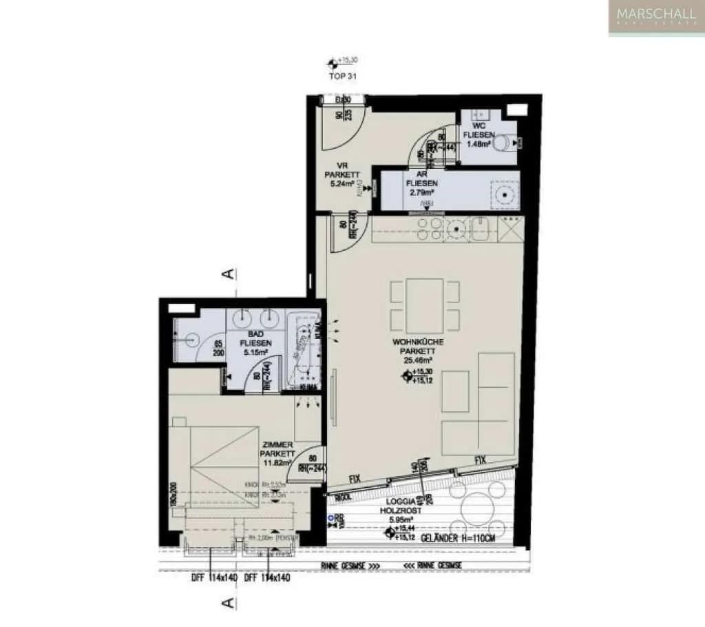 2-Zimmer-Wohnung kaufen in Wien – 52 m², € 749.000 – Bild 5 von 5