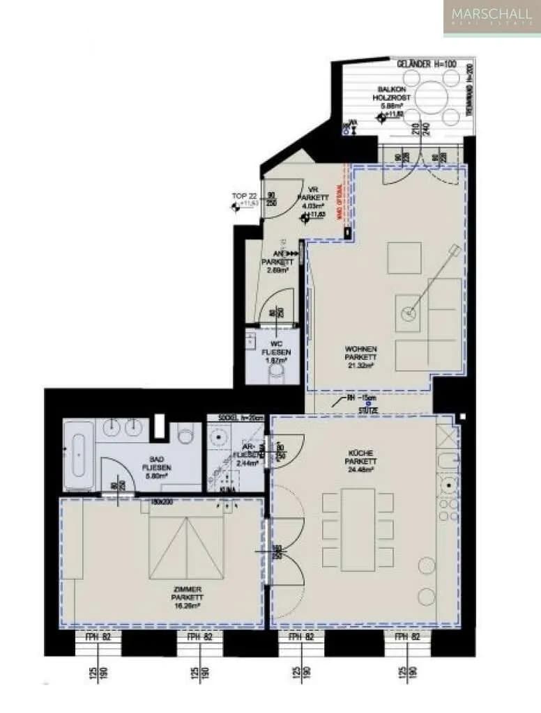 2-Zimmer-Wohnung kaufen in Wien – 79 m², € 895.000 – Bild 6 von 6