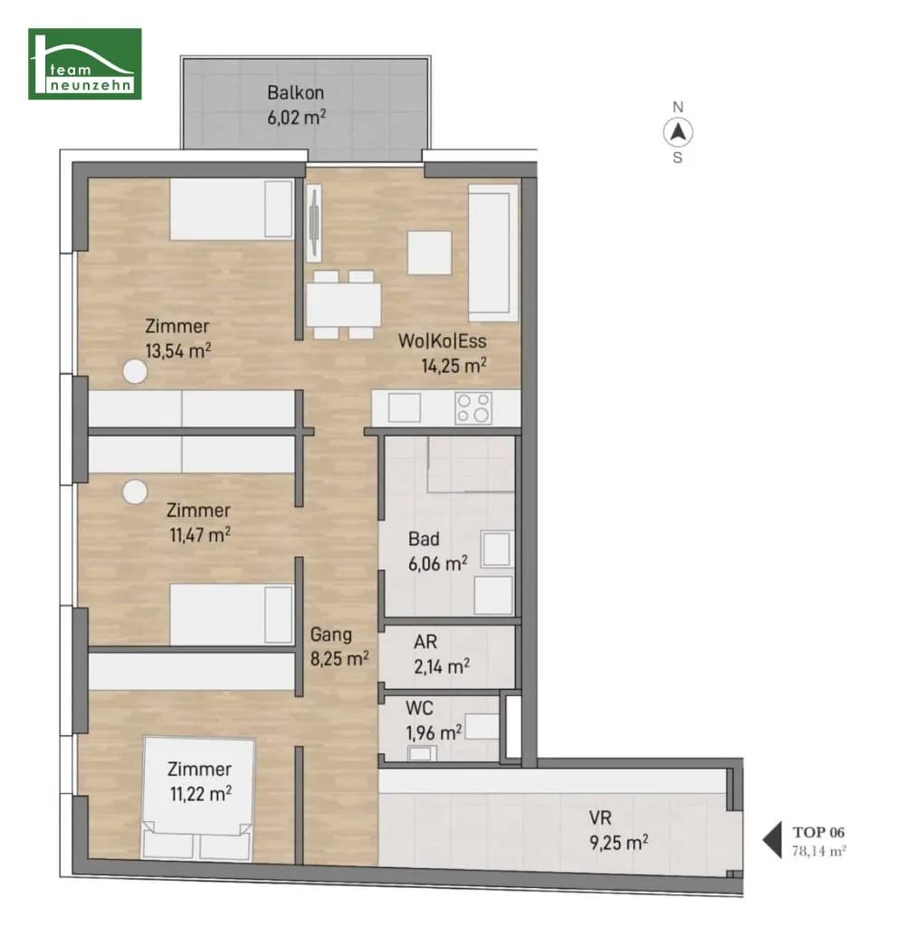 Immobilie kaufen in Graz – 78,14 m², € 381.228 – Bild 8 von 8