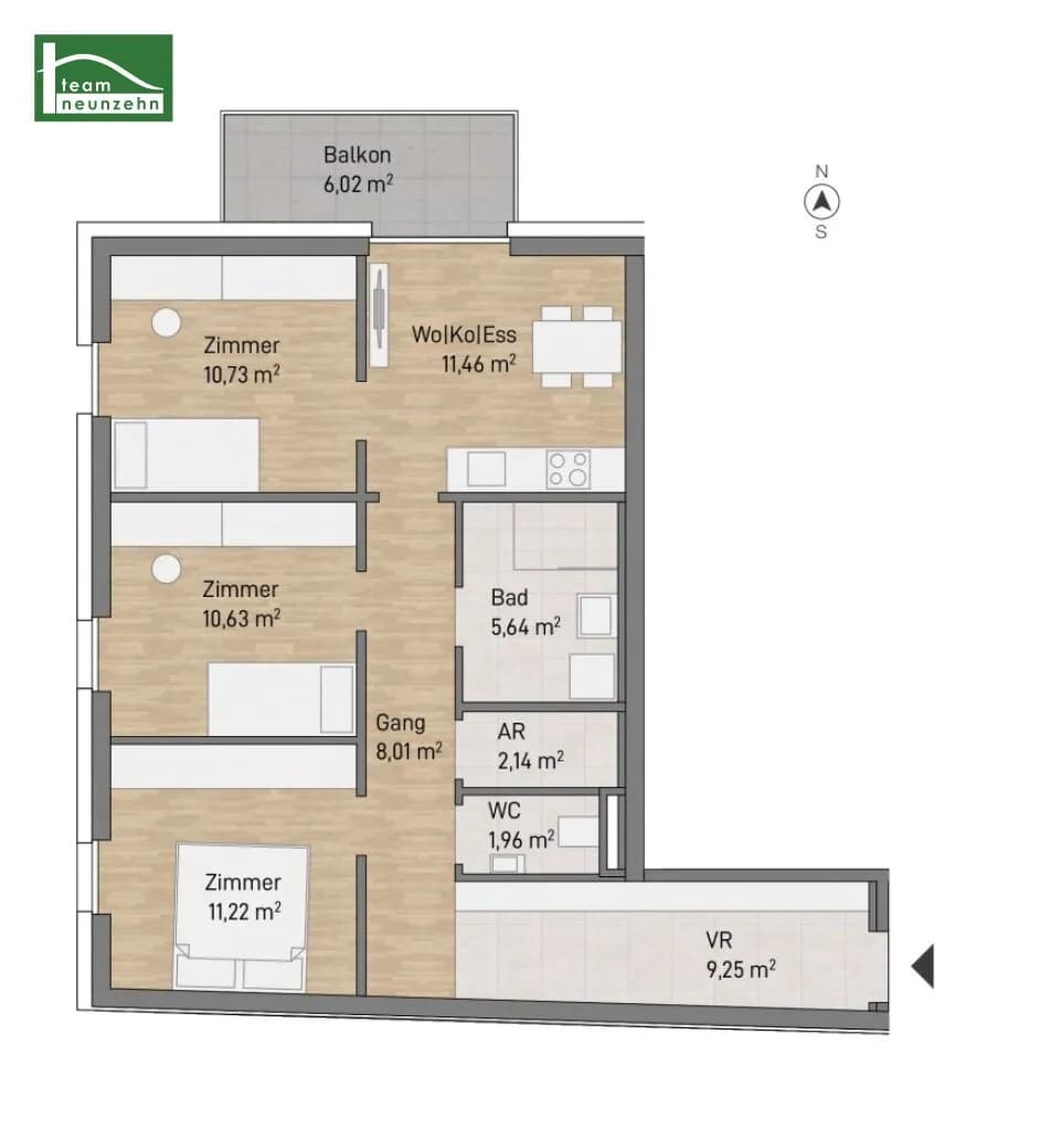 Immobilie kaufen in Graz – 71,04 m², € 357.509 – Bild 8 von 8