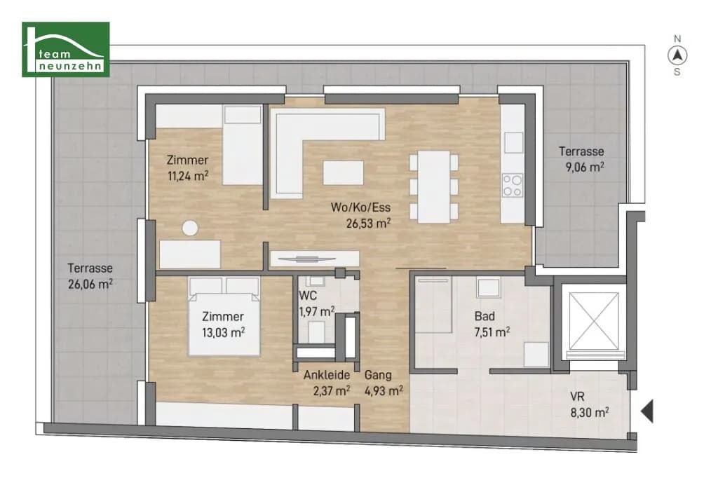 Immobilie kaufen in Graz – 75,88 m², € 485.734 – Bild 8 von 8