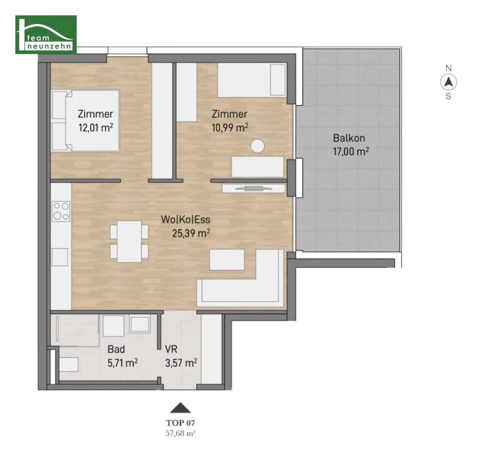 Immobilie kaufen in Graz – 57,68 m², € 296.872 – Bild 8 von 8
