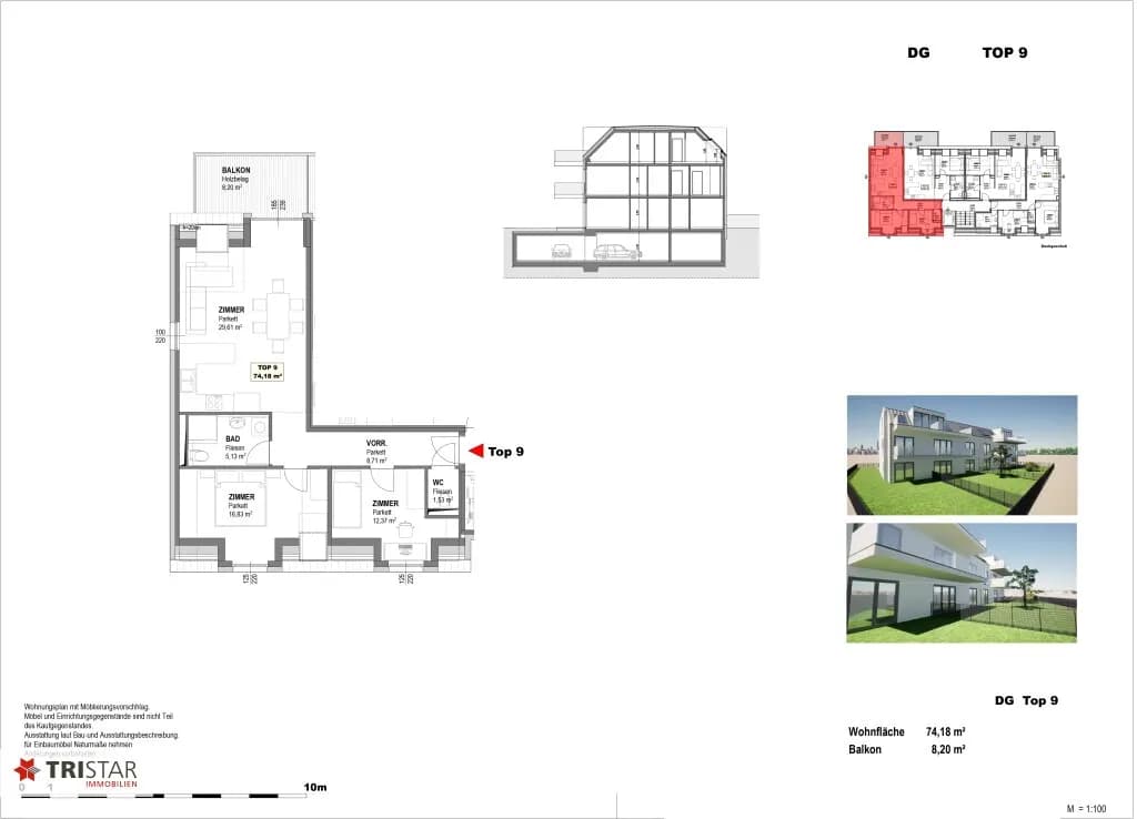 3-Zimmer-Wohnung kaufen in Wien – 74,18 m², € 350.100 – Bild 16 von 25