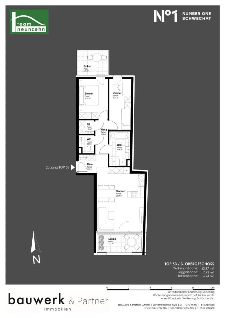 Immobilie kaufen in Bruck an der Leitha – 62,17 m², € 343.000 – Bild 15 von 15