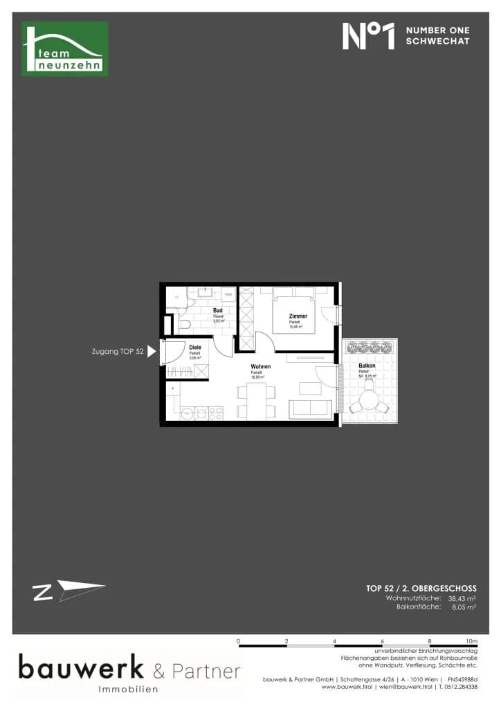 Immobilie kaufen in Bruck an der Leitha – 38,43 m², € 200.700 – Bild 15 von 15