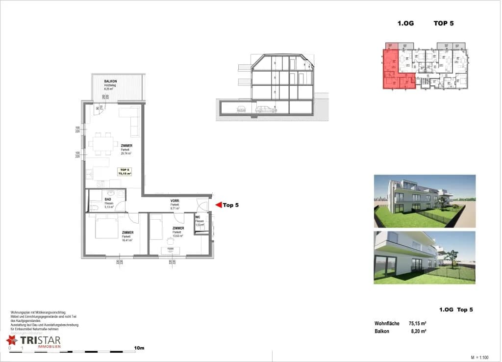 3-Zimmer-Wohnung kaufen in Wien – 76,47 m², € 399.000 – Bild 20 von 22