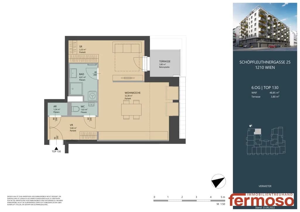 2-Zimmer-Wohnung mieten in Wien – 48,85 m², € 949 – Bild 20 von 20