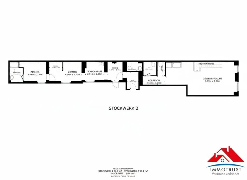 Gewerbeimmobilie mieten in Klagenfurt – 156 m², € 1.476 – Bild 22 von 22