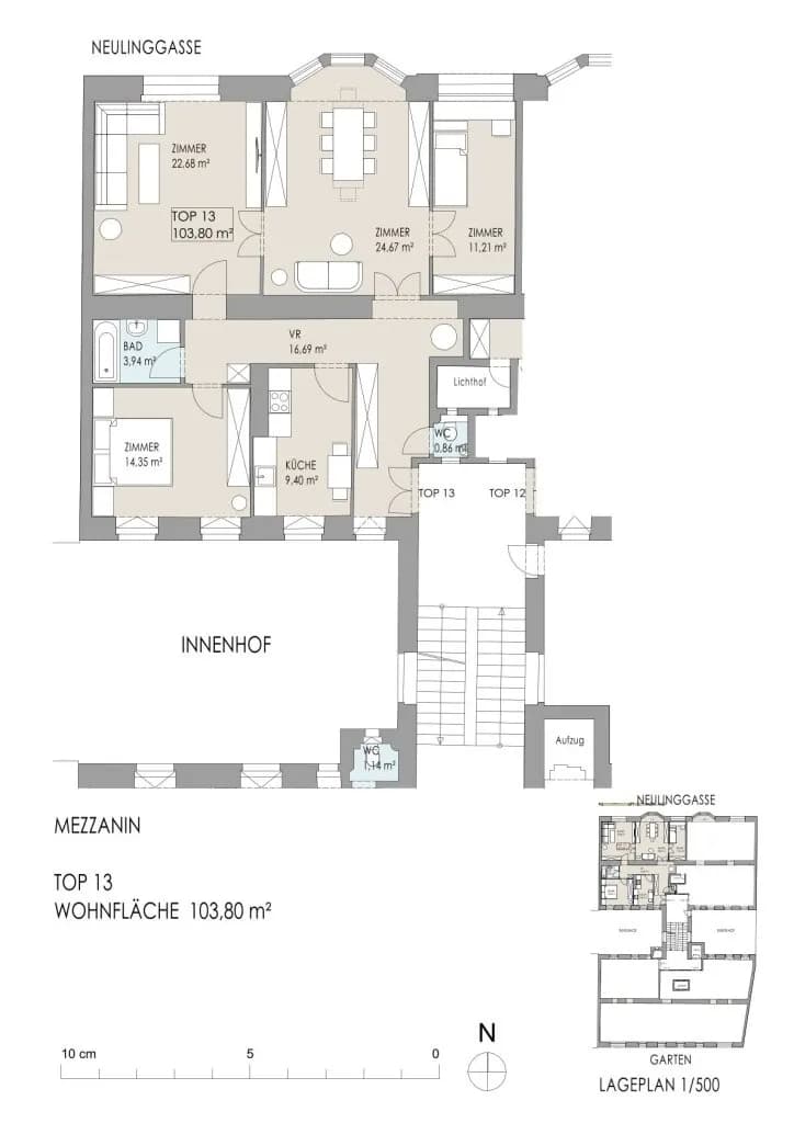 4-Zimmer-Wohnung kaufen in Wien – 103,8 m², € 839.000 – Bild 25 von 25