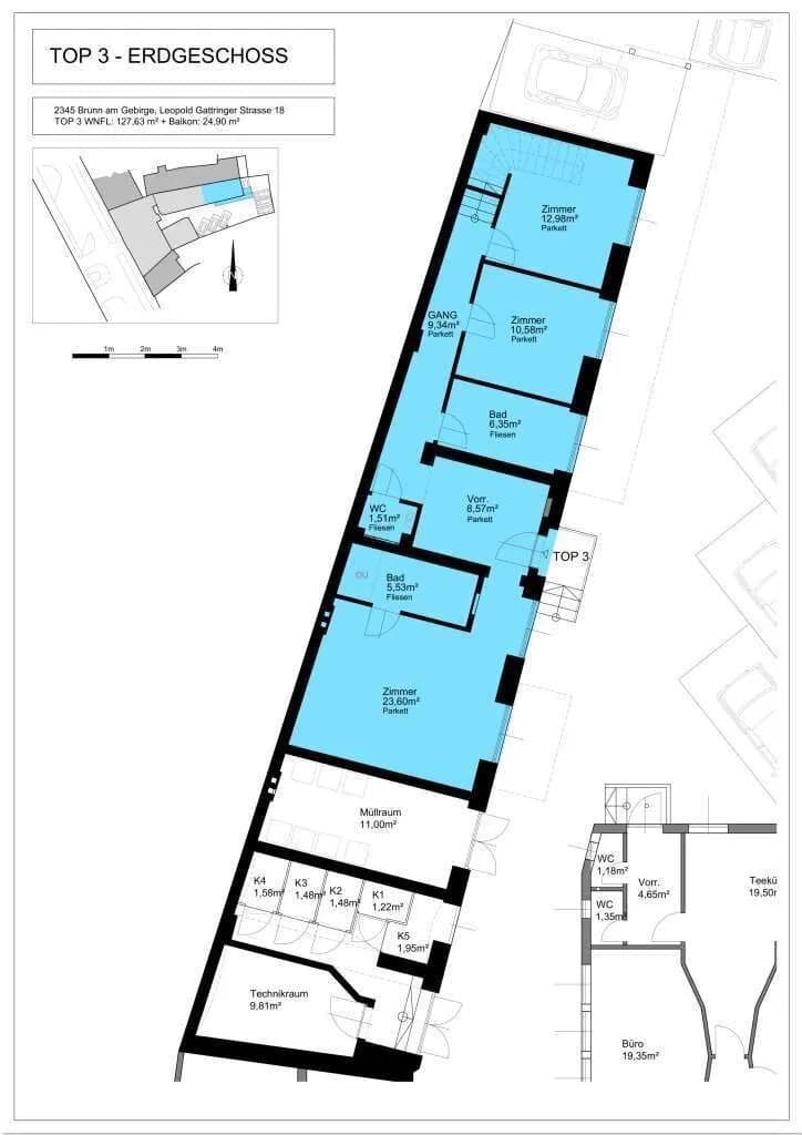 4-Zimmer-Wohnung kaufen in Mödling – 127,63 m², € 595.000 – Bild 21 von 22
