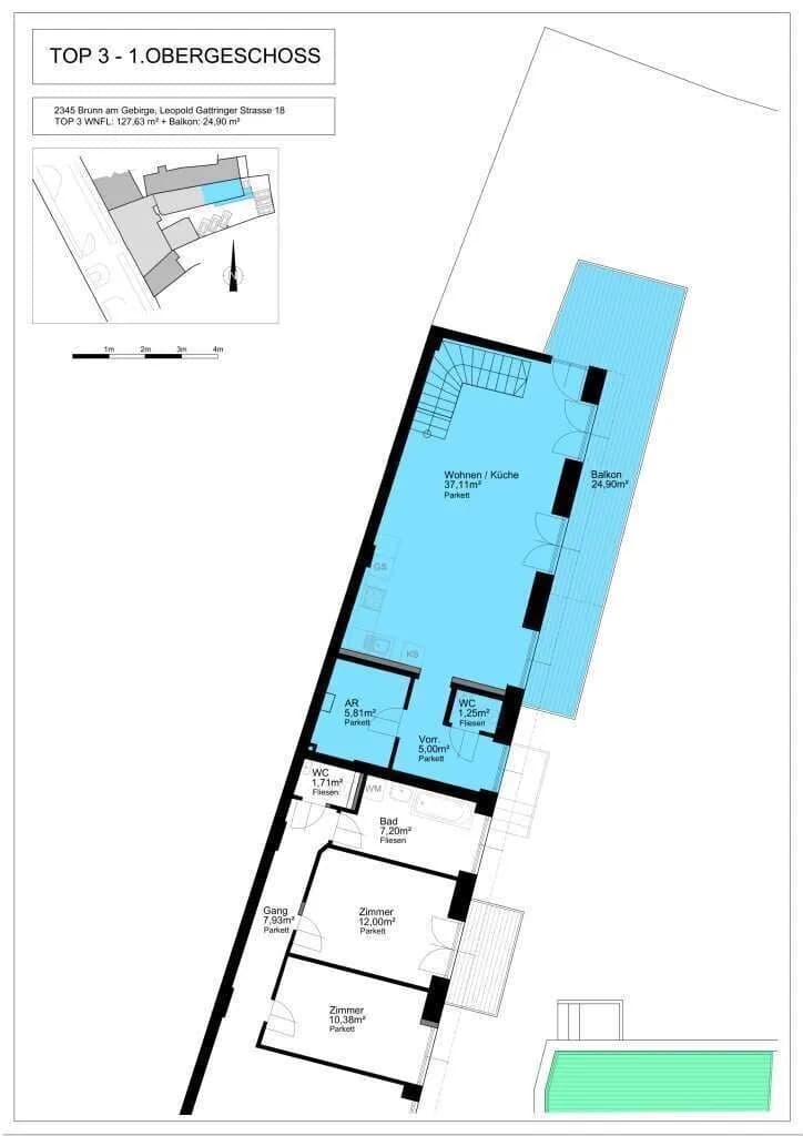 4-Zimmer-Wohnung kaufen in Mödling – 127,63 m², € 595.000 – Bild 22 von 22