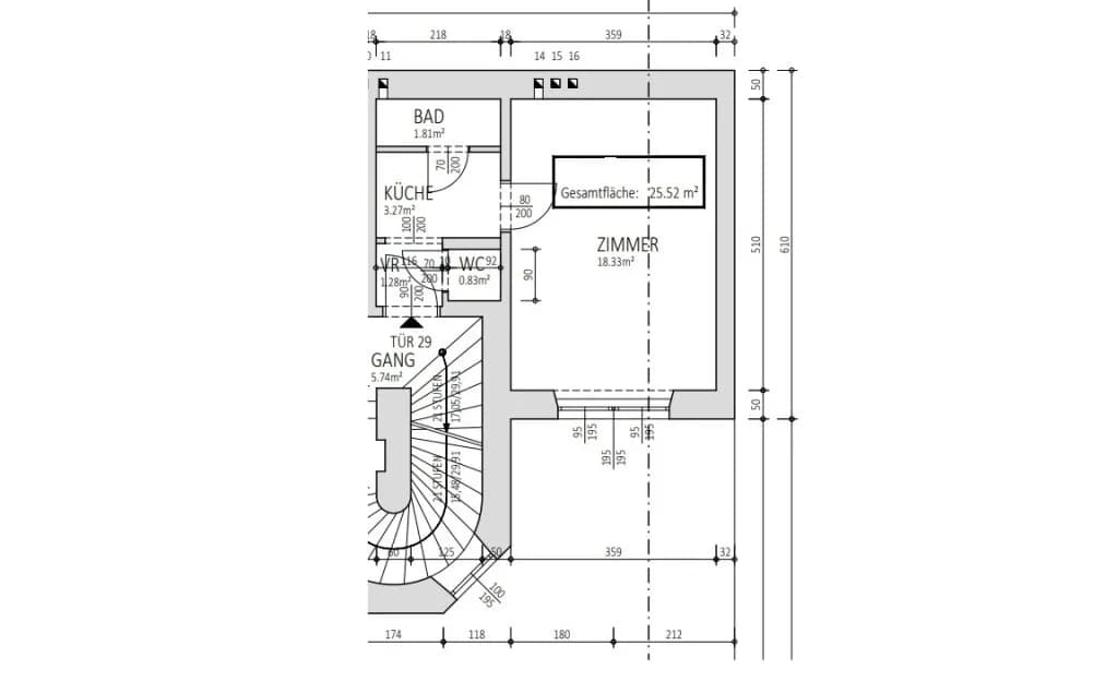 1-Zimmer-Wohnung kaufen in Wien – 25,52 m², € 125.000 – Bild 14 von 14
