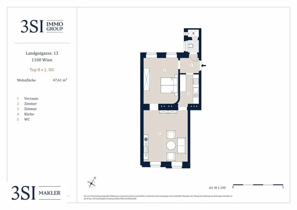 2-Zimmer-Wohnung kaufen in Wien – 47,61 m², € 189.000 – Bild 10 von 10