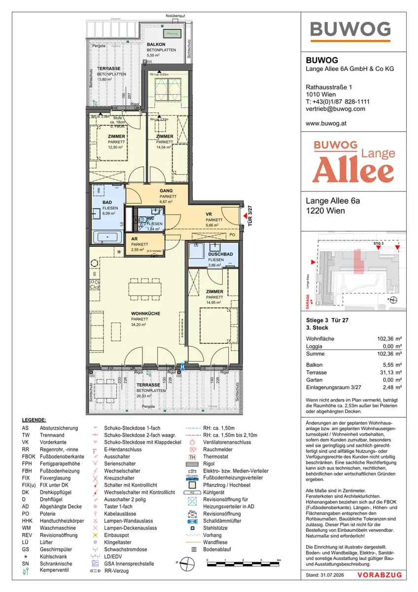 4-Zimmer-Wohnung kaufen in Wien – 102,36 m², € 868.000 – Bild 1 von 12