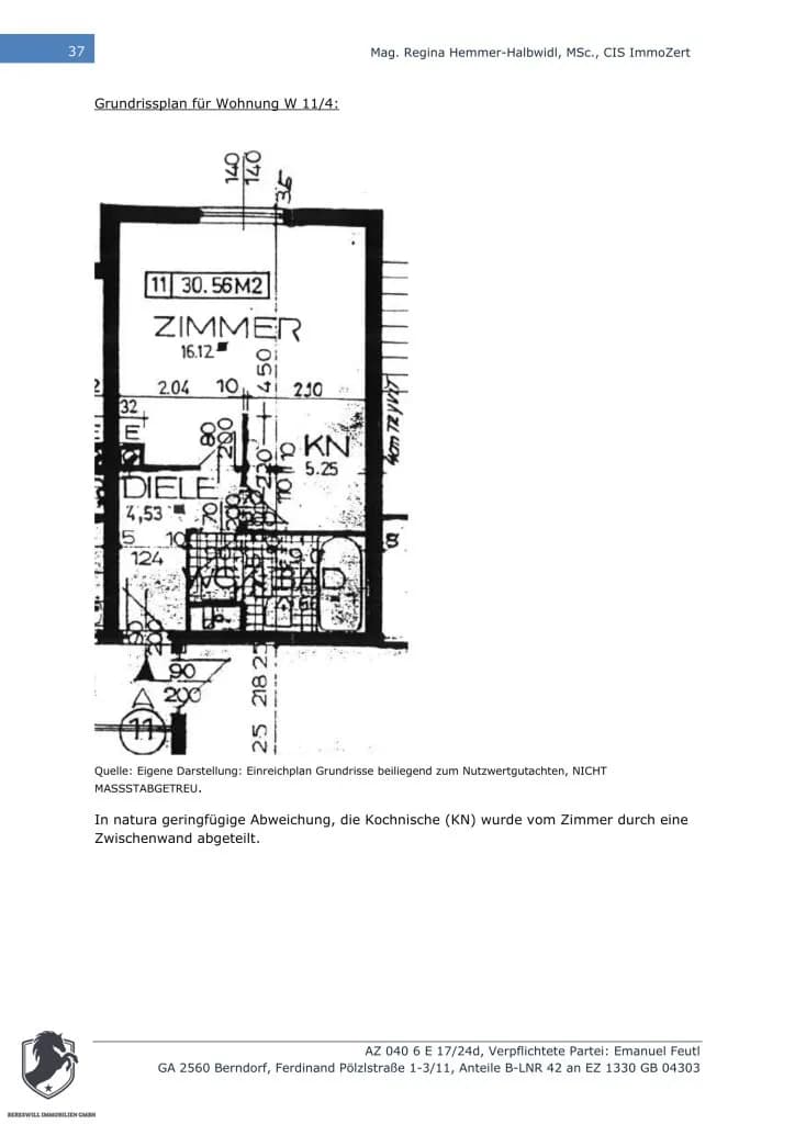 Wohnung kaufen in Baden – 30,56 m², € 109.000 – Bild 16 von 17