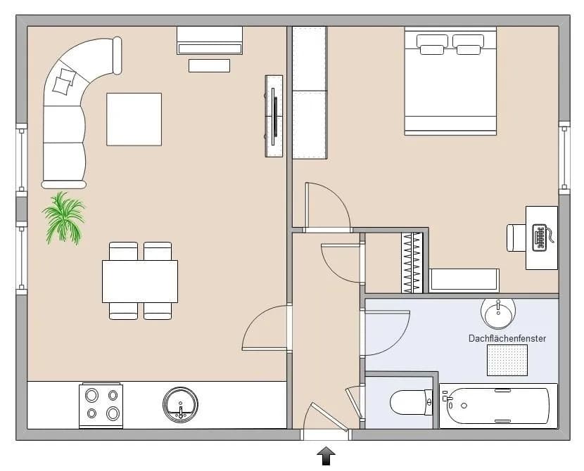 2-Zimmer-Wohnung mieten in Deutschlandsberg – 63,43 m², € 541