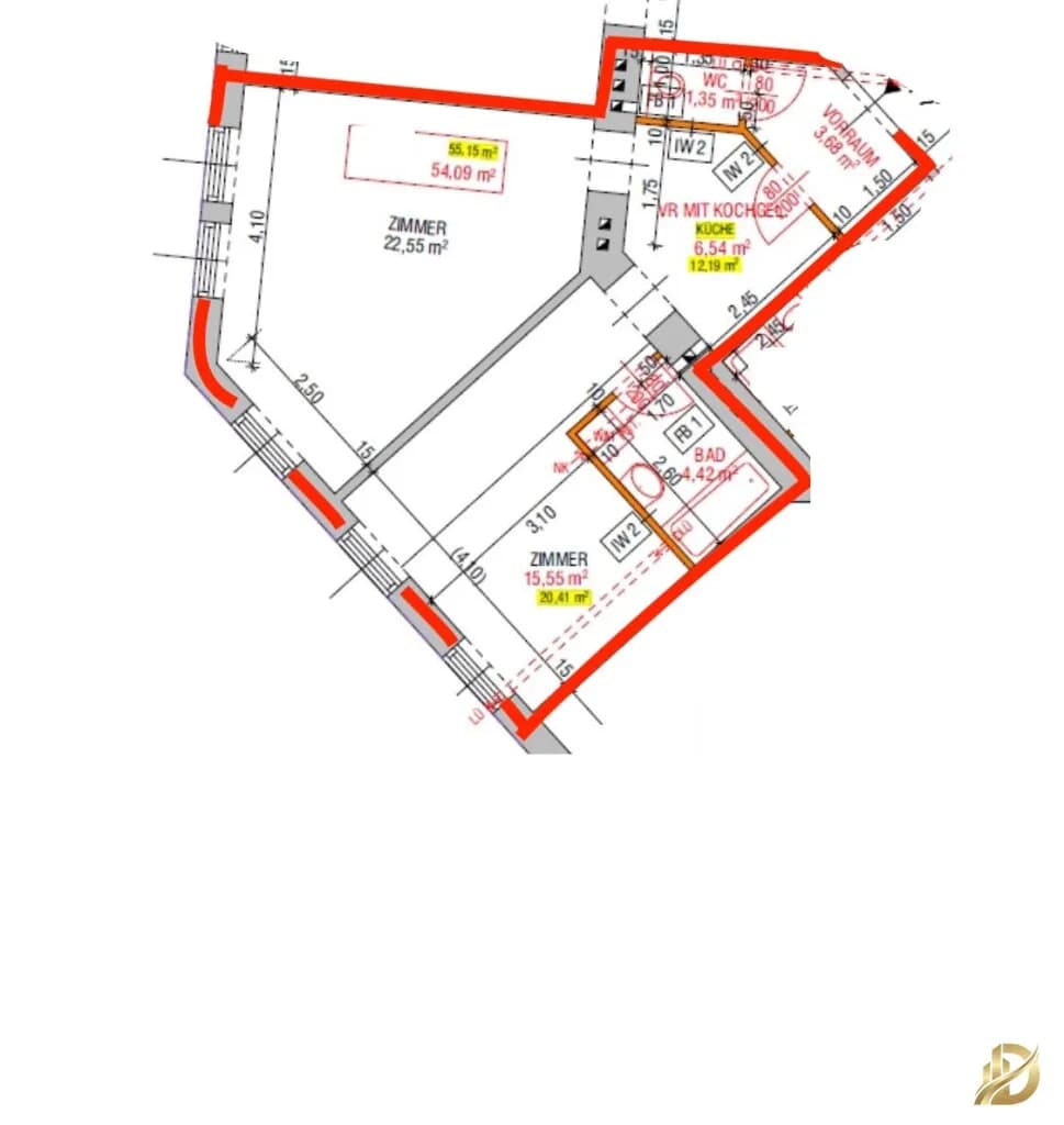 2-Zimmer-Wohnung kaufen in Wien – 54,09 m², € 219.900 – Bild 28 von 28