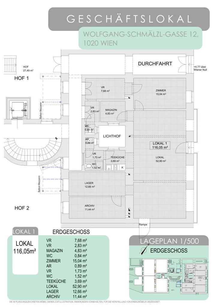 2-Zimmer-Gewerbeimmobilie kaufen in Wien – 198 m², € 515.000 – Bild 9 von 10