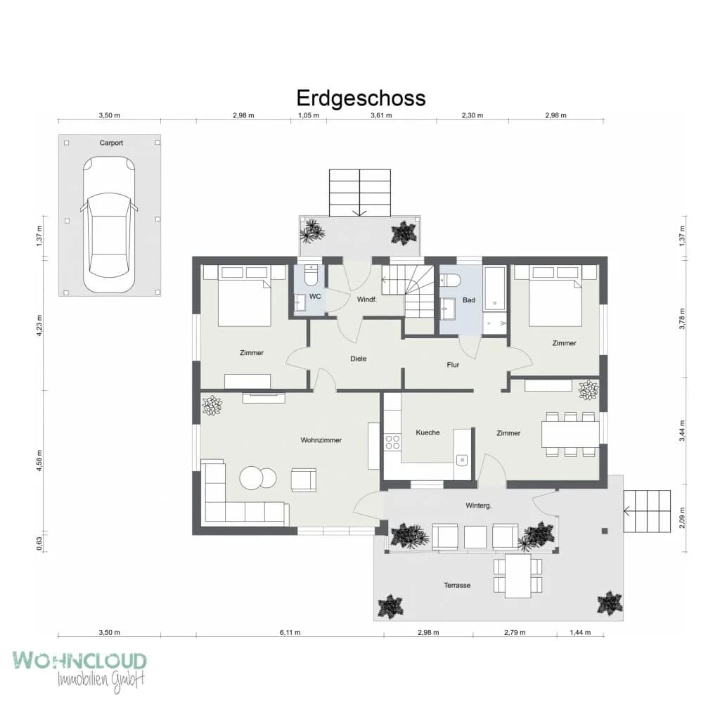 4-Zimmer-Haus kaufen in Tulln – 112,52 m², € 375.000 – Bild 21 von 21