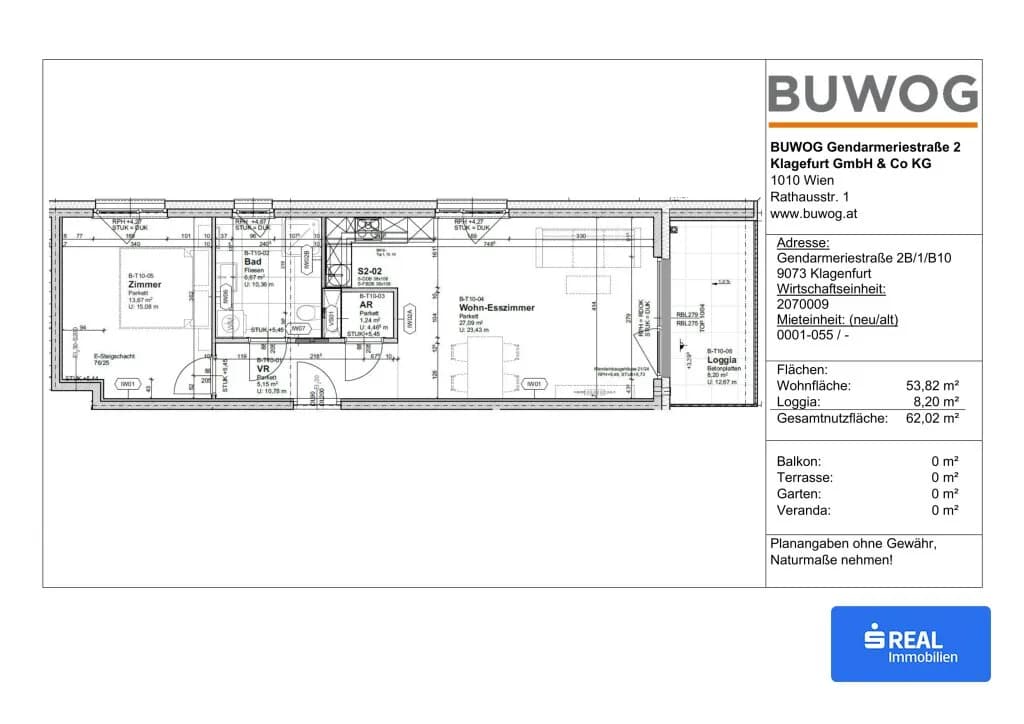 2-Zimmer-Wohnung kaufen in Klagenfurt – 53,82 m², € 329.900 – Bild 8 von 9