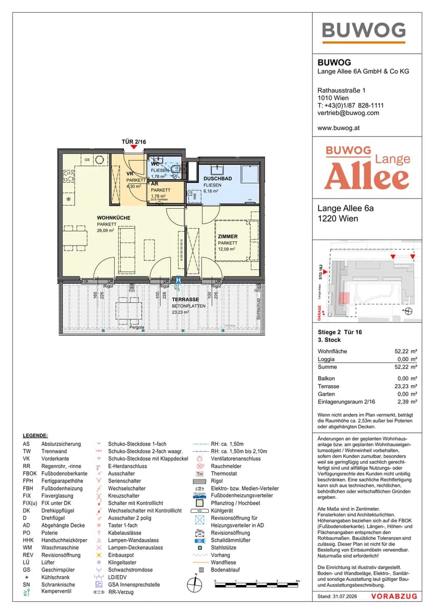 2-Zimmer-Wohnung kaufen in Wien – 51,73 m², € 459.000 – Bild 12 von 12