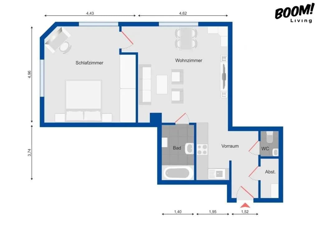 2-Zimmer-Wohnung kaufen in Wien – 63 m², € 249.000 – Bild 9 von 9