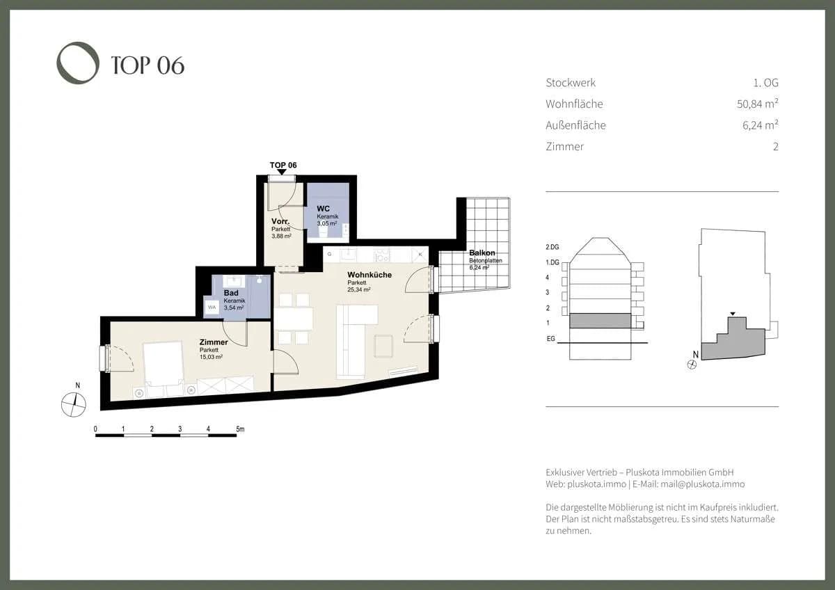 2-Zimmer-Wohnung kaufen in Wien – 51,18 m², € 342.000 – Bild 10 von 11