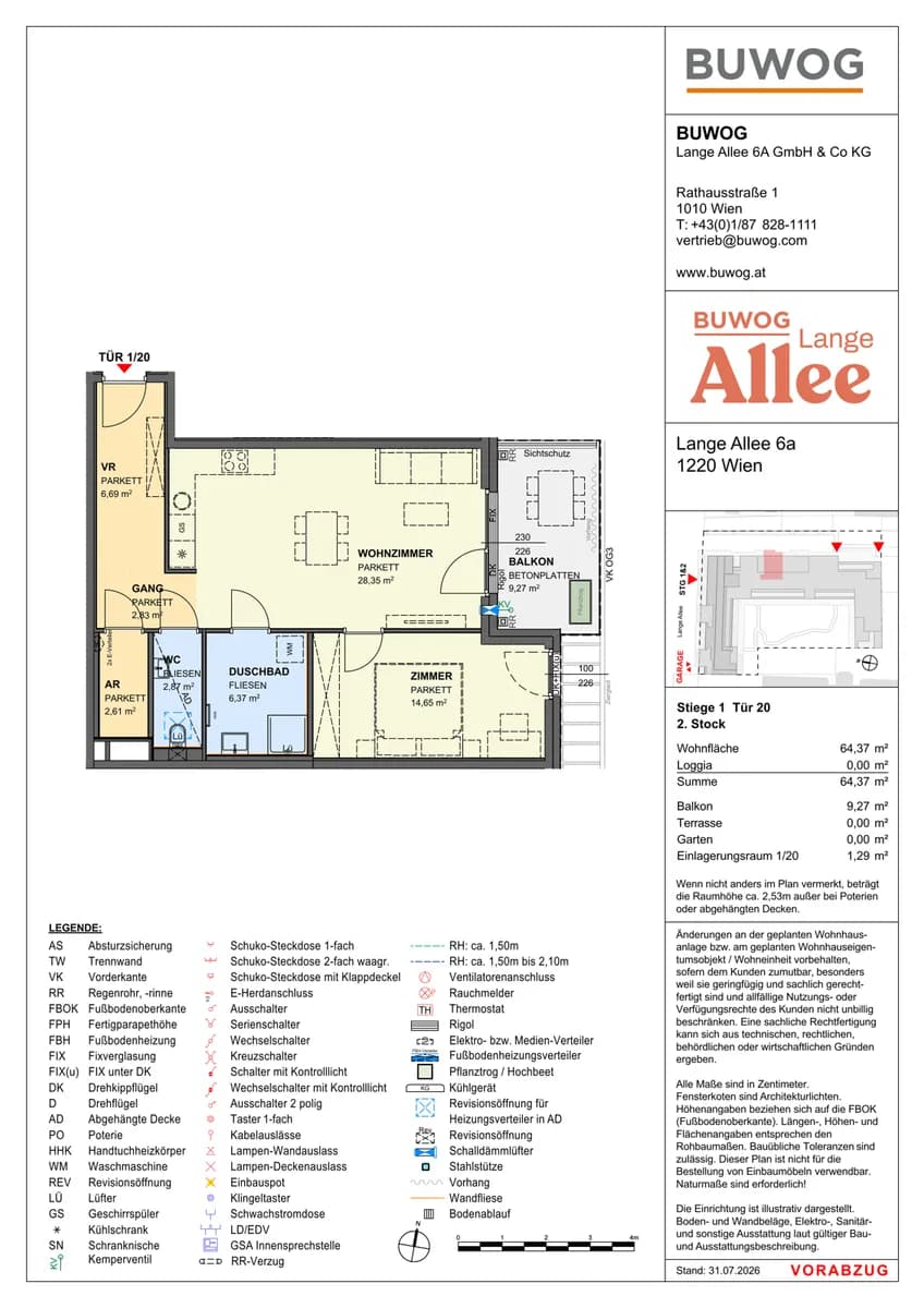 2-Zimmer-Wohnung kaufen in Wien – 64,37 m², € 470.000 – Bild 12 von 12