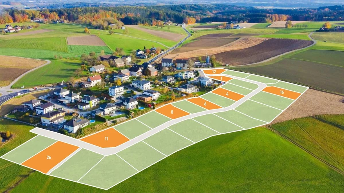 Grundstück kaufen in Vöcklabruck – 833 m², € 210.000 – Bild 2 von 7