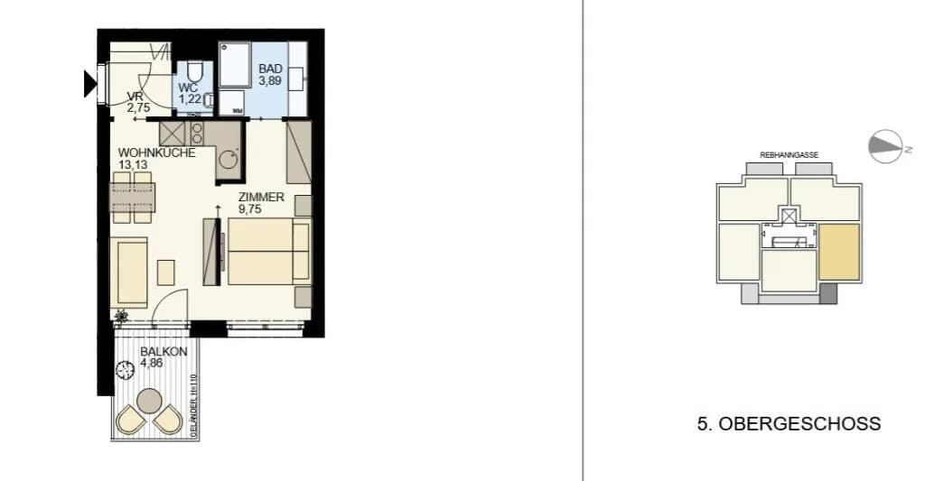 2-Zimmer-Wohnung kaufen in Wien – 34,83 m², € 293.700 – Bild 10 von 13