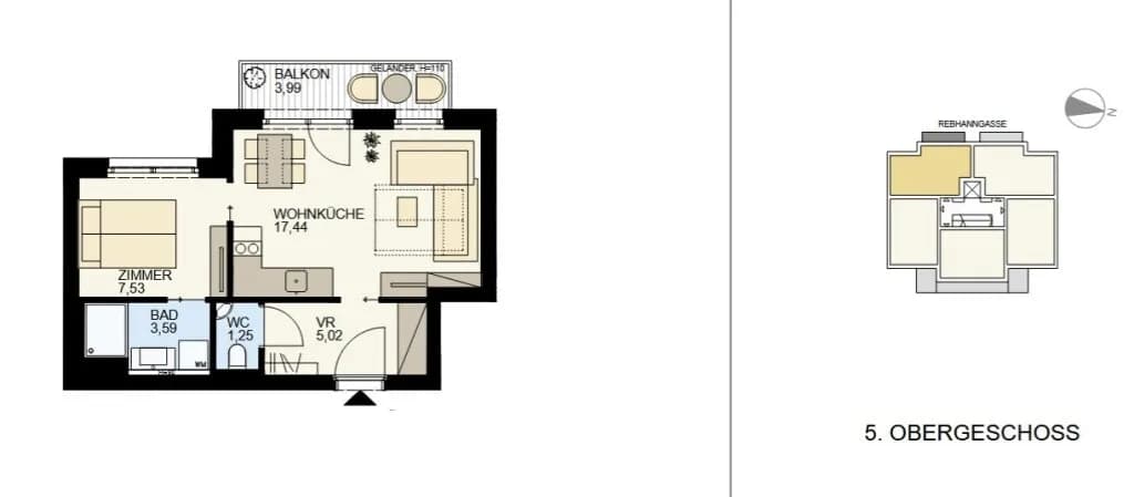 2-Zimmer-Wohnung kaufen in Wien – 34,83 m², € 293.700 – Bild 11 von 13
