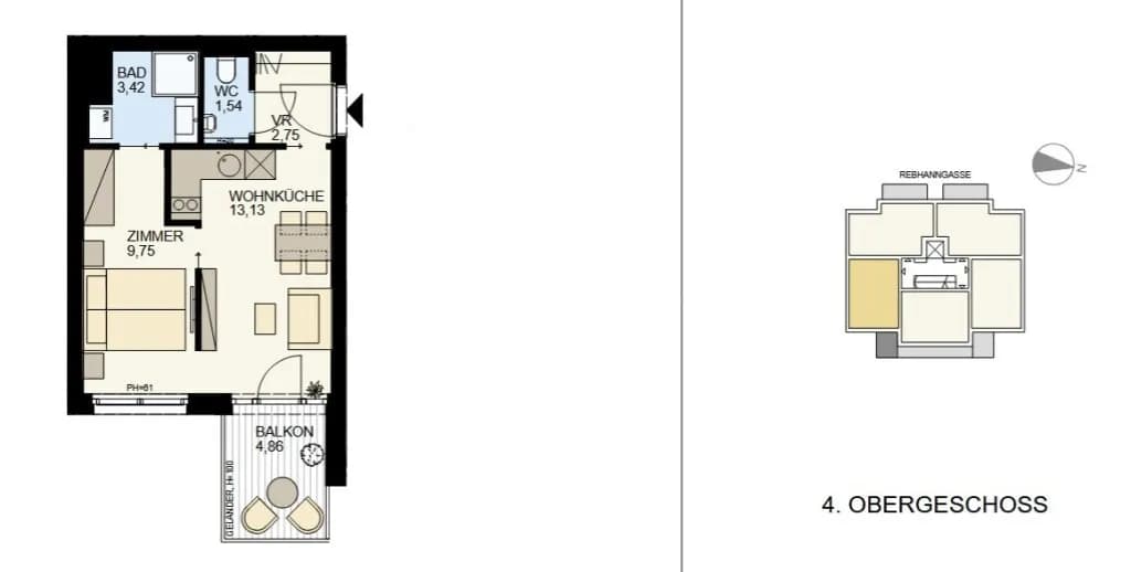 2-Zimmer-Wohnung kaufen in Wien – 34,83 m², € 293.700 – Bild 12 von 13