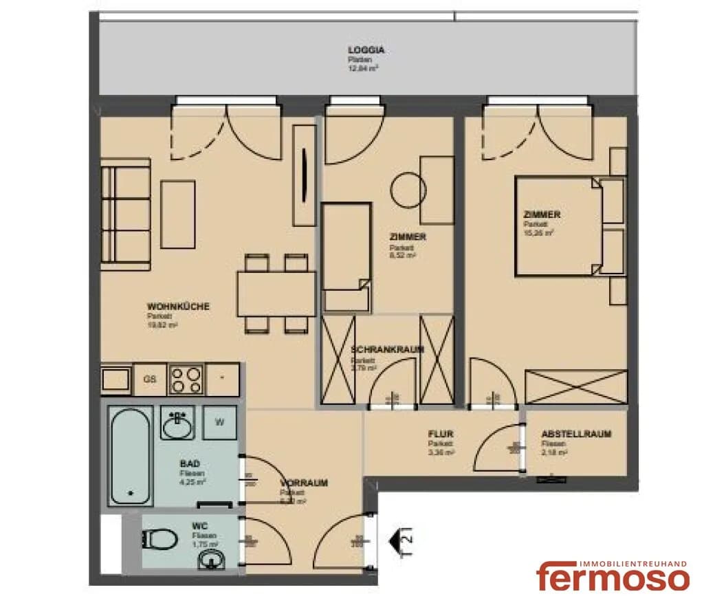 3-Zimmer-Wohnung mieten in Wien – 65,15 m², € 1.499 – Bild 20 von 20