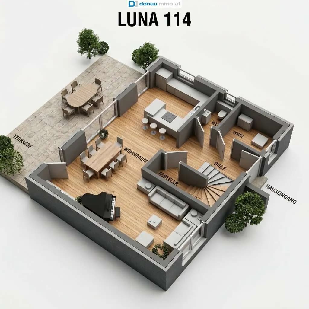 3-Zimmer-Haus kaufen in Wiener Neustadt Land – 114 m², € 334.600 – Bild 2 von 6