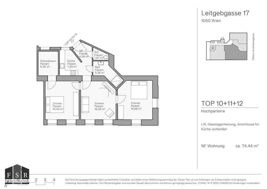 3-Zimmer-Wohnung kaufen in Wien – 74,44 m², € 425.000 – Bild 21 von 21