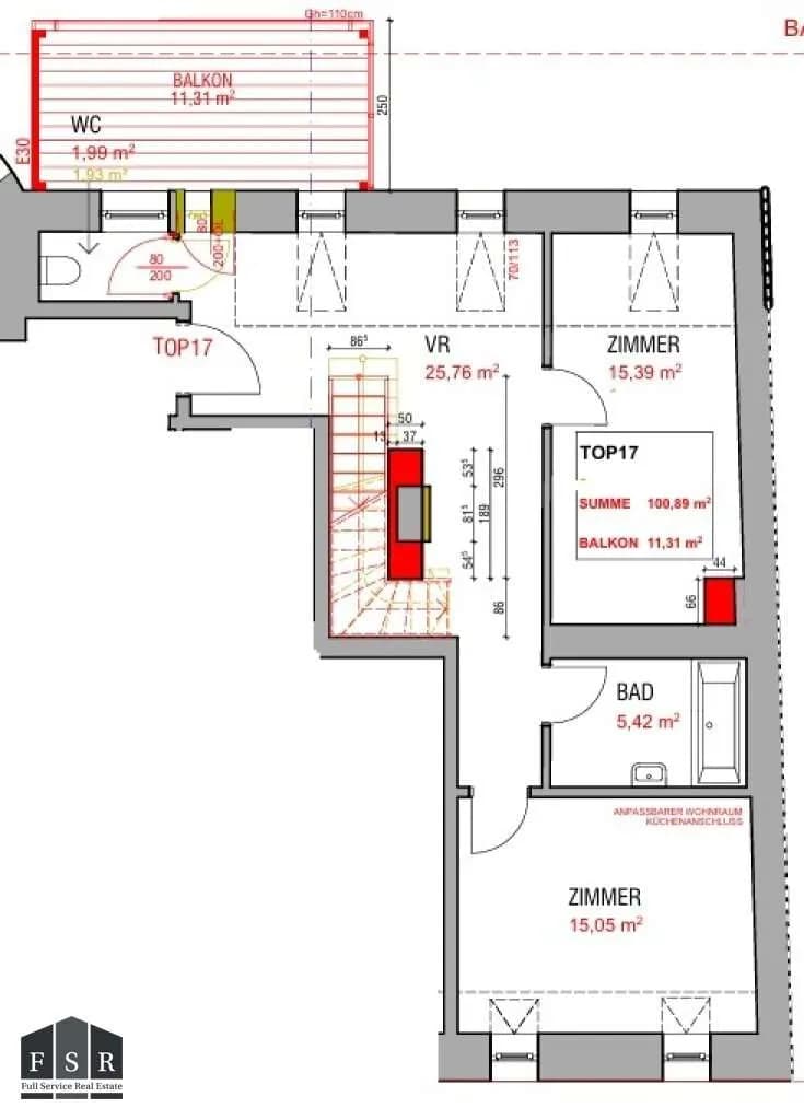 3-Zimmer-Wohnung kaufen in Wien – 100,89 m², € 699.000 – Bild 21 von 22