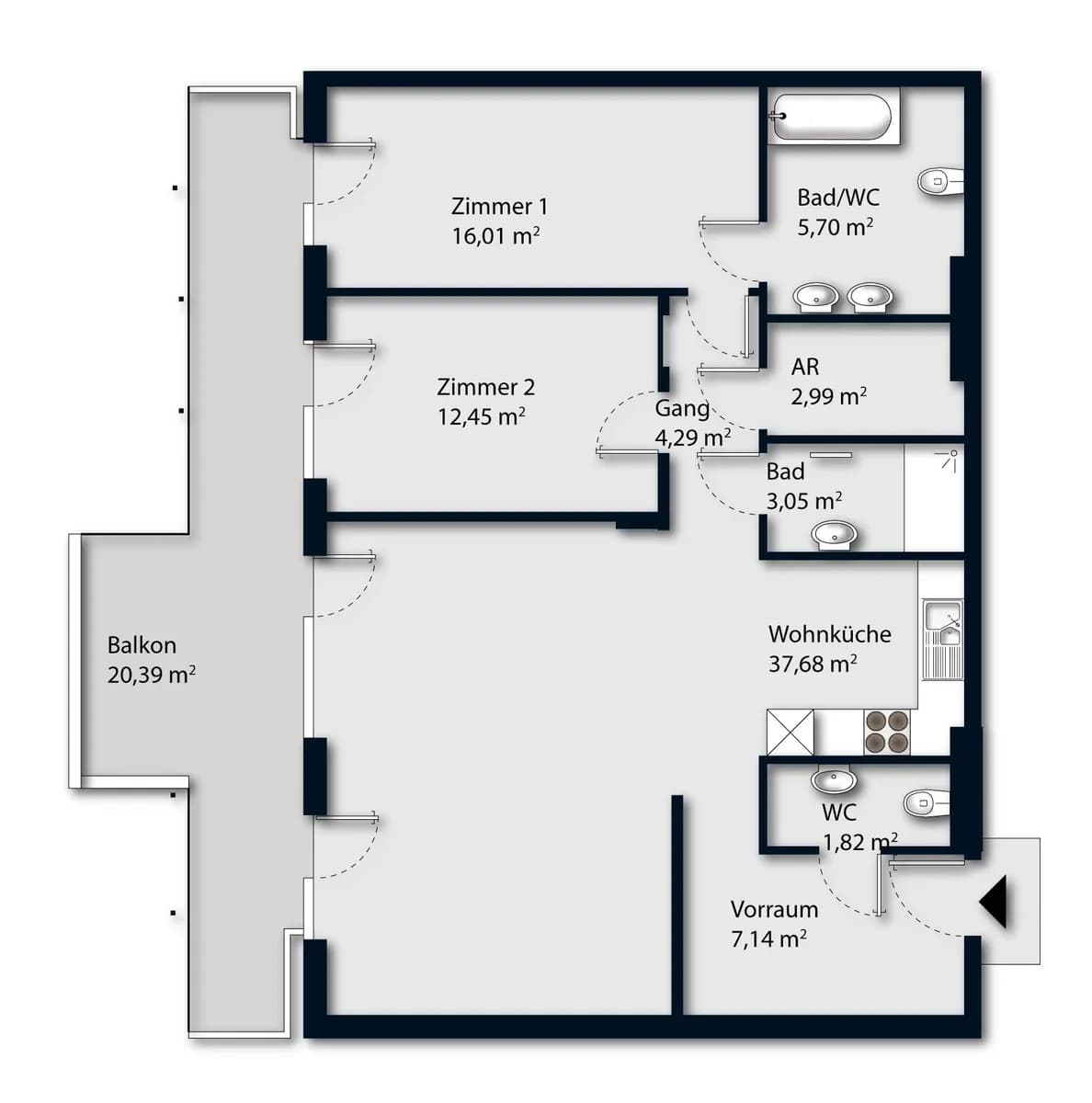 3-Zimmer-Wohnung kaufen in Wien – 88,08 m², € 749.000 – Bild 28 von 28