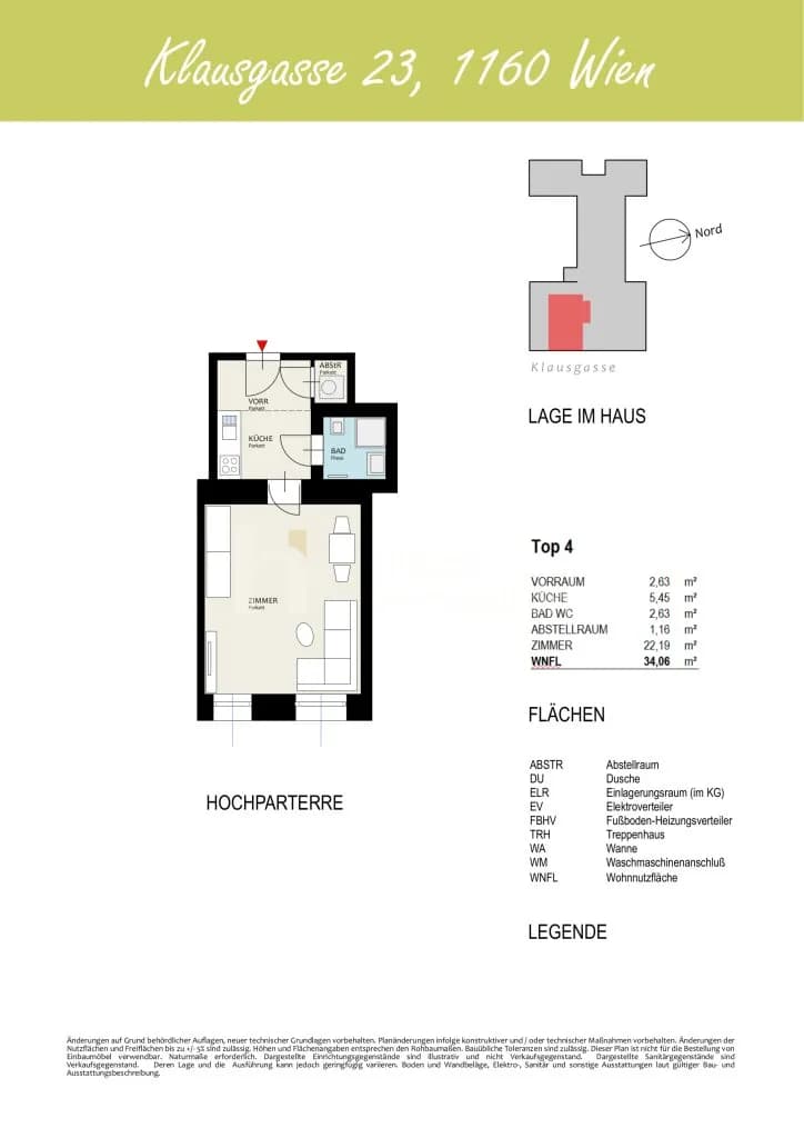 1-Zimmer-Wohnung kaufen in Wien – 34,06 m², € 189.000 – Bild 9 von 9