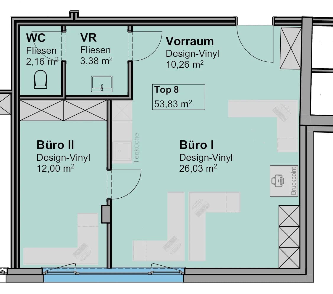 Gewerbeimmobilie kaufen in Salzburg Stadt – 54 m², € 258.000 – Bild 5 von 5