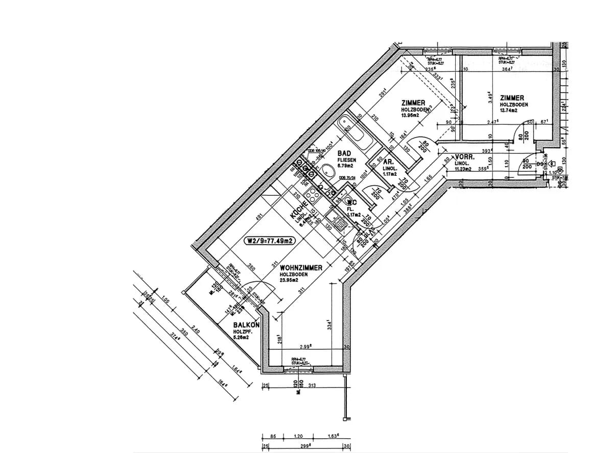3-Zimmer-Wohnung mieten in Scheibbs – 77,49 m², € 764 – Bild 2 von 2