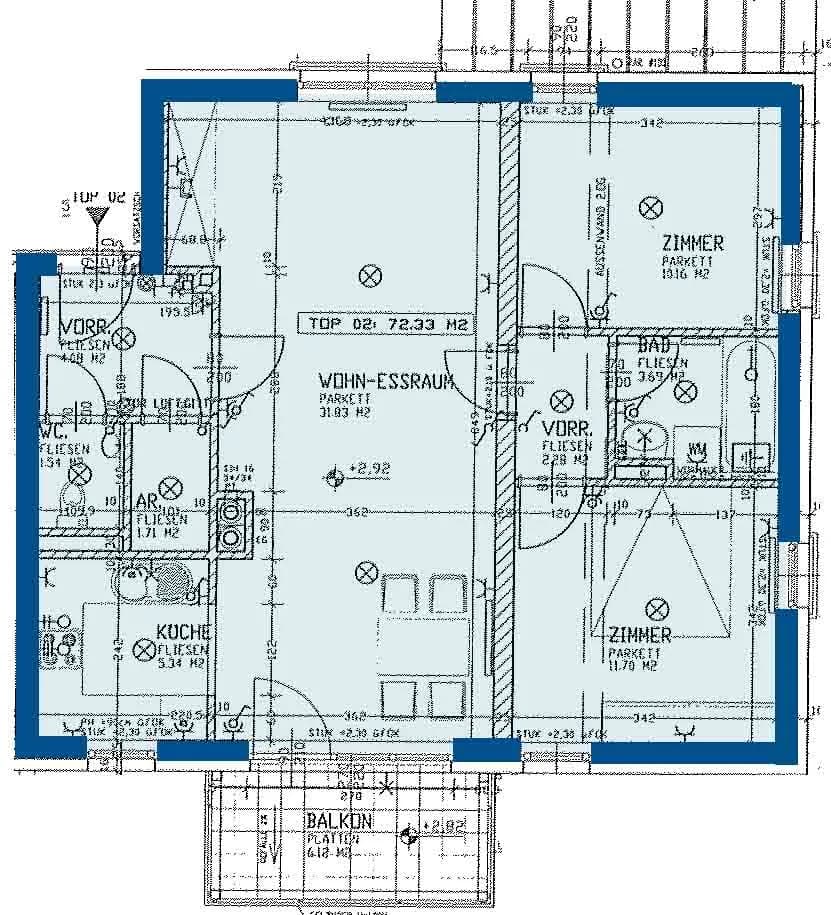 3-Zimmer-Wohnung mieten in Zwettl – 72,33 m², € 671 – Bild 2 von 2