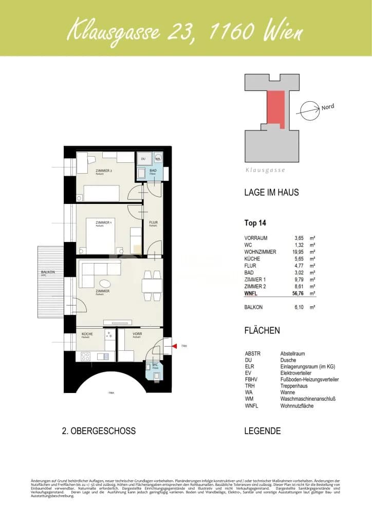 3-Zimmer-Wohnung kaufen in Wien – 56,76 m², € 412.965 – Bild 9 von 9